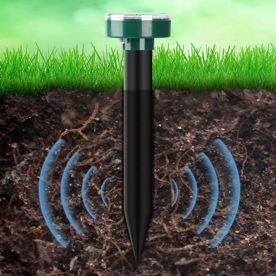 Відлякувач комах та гризунів із сонячною панеллю, Garden Pro / Ультразвуковий відлякувач кротів та мишей для саду | Зображення 4