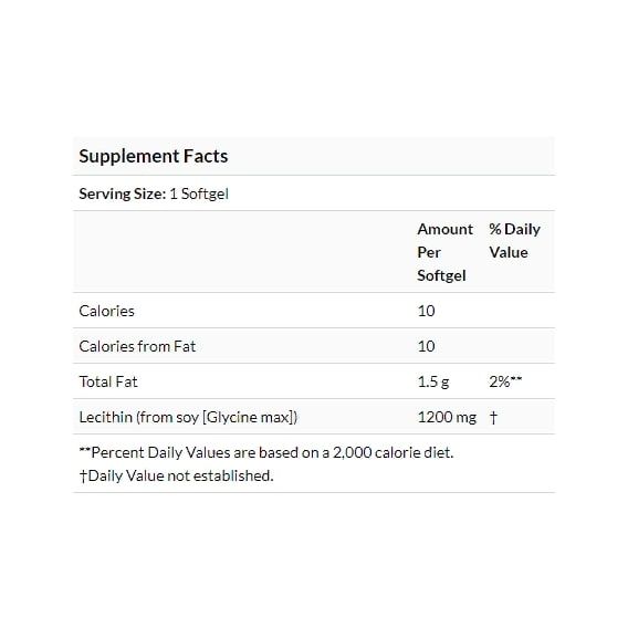 Лецитин Nature's Plus Lecithin 1200 mg 90 Softgels NTP4160 | Зображення 2