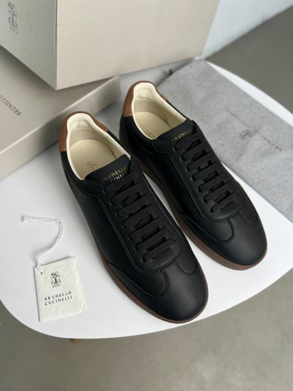 Кросівки Brunello Cucinelli Classic Dark black чорні ob432 | Зображення 8