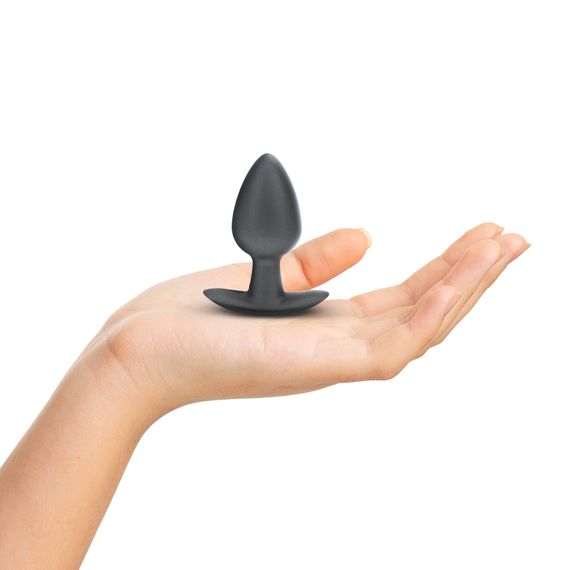 Анальна пробка Smooth Silicone Anal Plug - Medium - 3.1 / 7,9 cm - Gunmetal | Зображення 1