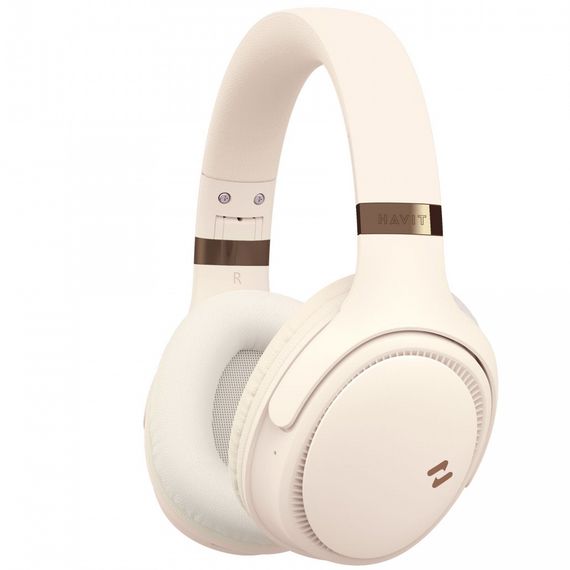 Бездротові навушники з мікрофоном HAVIT HV-H630BT Beige, до 55 год роботи на одному заряді | Зображення 2