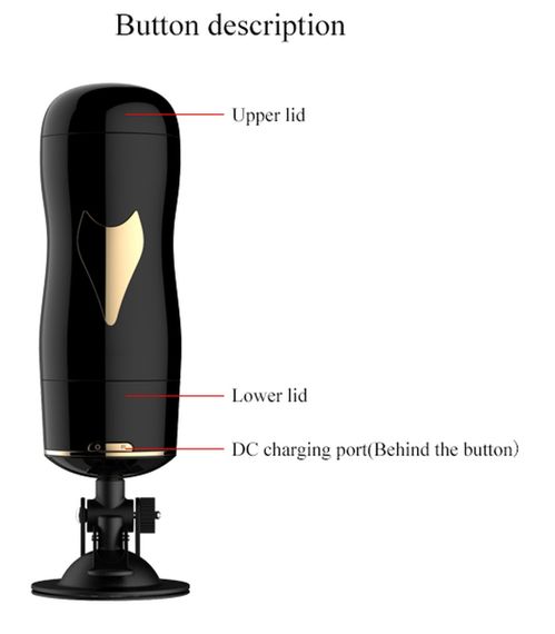 Мастурбатор із двома входами на присосці Boss Series: Vibrating Masturbation Cup Black, BS6300056 Sex Aura | Зображення 7