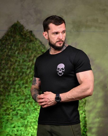 Тактична потоотводна футболка Не для слабких black ПП7709 | Зображення 1