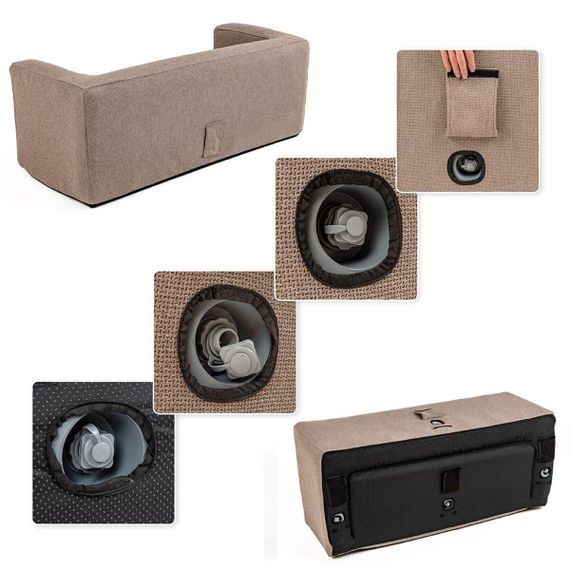 Комплект надувних меблів диван і 2 крісла Коричневий SW-00002657 | Зображення 5