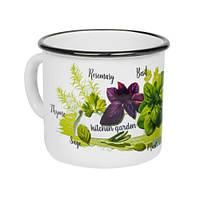 Кружка емальована "Зелень фреш" 1 л (0107/2)