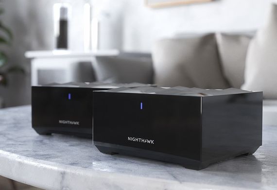 WiFi-система NETGEAR Nighthawk MK62 AX1800 WiFi 6, MESH, 1xGE LAN, 1xGE WAN, черн. цв. (2шт.) (MK62-100PES) | Зображення 3