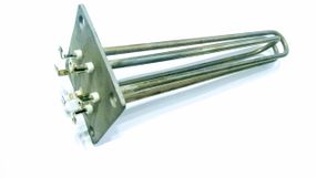 Блок ТЕНів 4500w на квадратному фланці 100×100мм Електрон-Т Україна