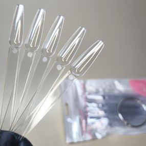 Тіпси балерина на кільці (50шт) прозорі