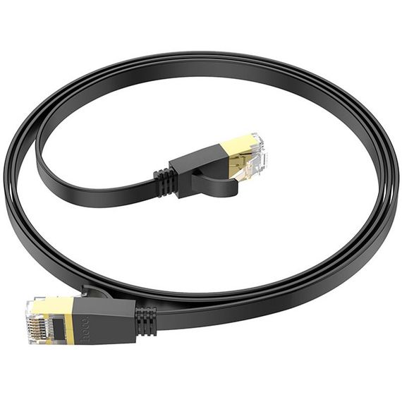 Дата кабель Hoco US07 Level Pro copper gigabit ethernet (1m) Black | Зображення 3