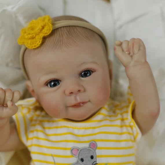 Коллекционная Силиконовая Кукла Реборн Reborn Новорождённый Пупс Девочка Младенец Джульетта (Виниловая Кукла) Высота 42 см | Зображення 1