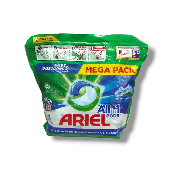 Капсули для прання універсальні Ariel Universal Mountain Spring 3in1 63шт