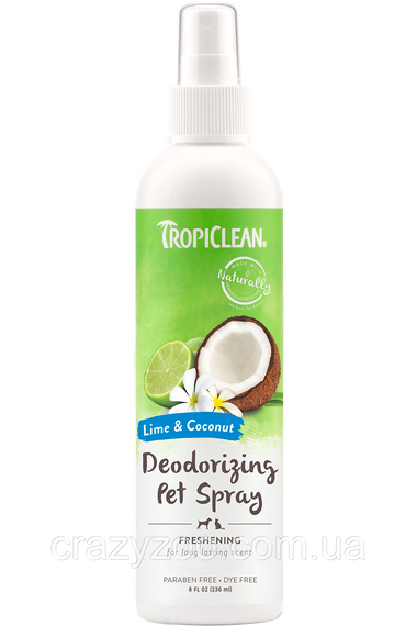 Парфуми для собак та котів TropiClean Lime & Coconut 236 мл 869103
