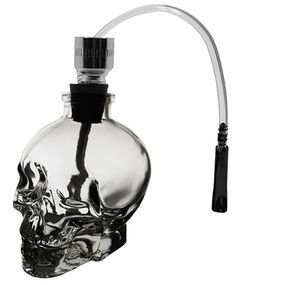 Кальян Стеклянный Баблер Трубка "Skull XL Red"