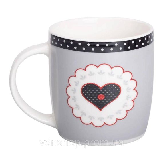 Кружка фарфоровая 400 (мл) для чая и кофе RX-N240147G