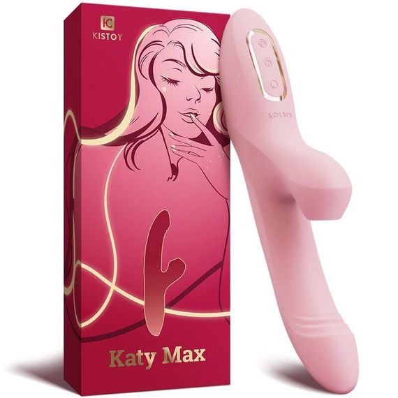 Вібратор-кролик з обертанням стовбура та вакуумною стимуляцією KisToy Katy Max — Персоналізоване задоволення з новітніми функціями | Зображення 5