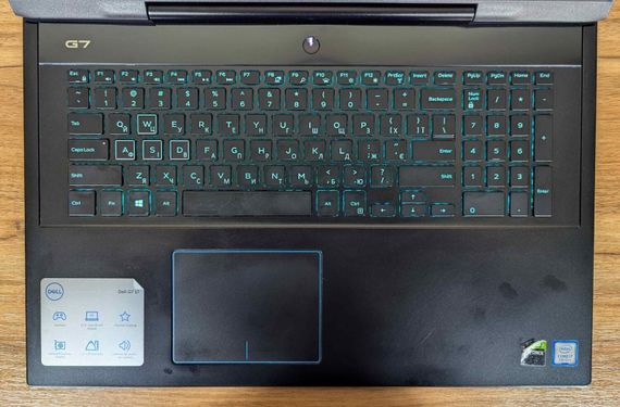 Игровой ноутбук Dell G7 7790 / 17.3" (1920x1080) IPS / Intel Core i7-9750H (6 (12) ядер по 2.6 - 4.5 GHz) / 16 GB DDR4 / 256 GB SSD + 1000 GB HDD / nVidia GeForce RTX 2060, 6 GB GDDR6, 192-bit / WebCam / Windows 10 б/у + Подарок Беспроводная мышь / USB | Зображення 2