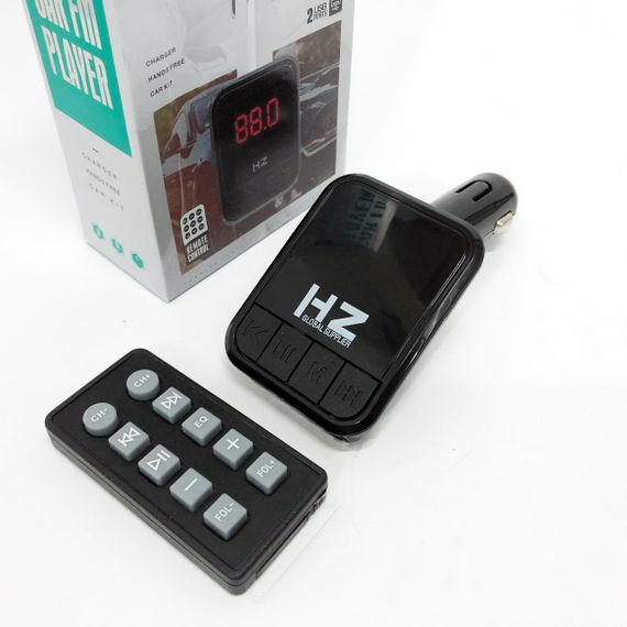 Автомобільний FM трансмітер Bluetooth HZ H6-12-24V модулятор із microSD, USB, Hands Free + Пульт | Зображення 4