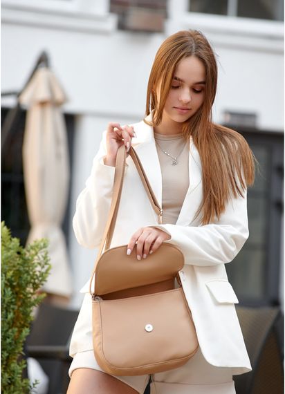 Сумка жіноча Sambag Rose BZN бежевий 20 х 24 х 7 см (94000026) | Зображення 6