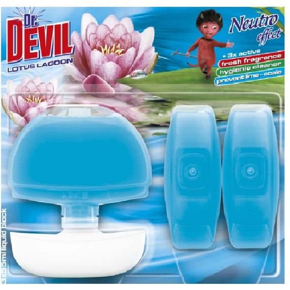 Туалетний блок Dr.Devil Neutro effect Лагуна Лотоса 8595025819666 165 мл