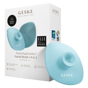 Щітка для обличчя GESKE Facial Brush 4в1 з тримачем turquoise