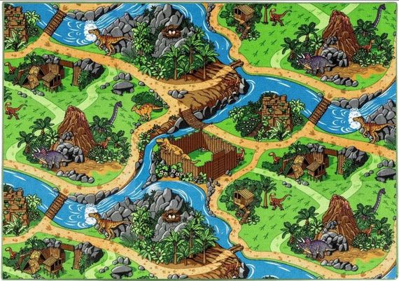 Дитячий ковролін з динозаврами AW Dino 4м. | Зображення 2