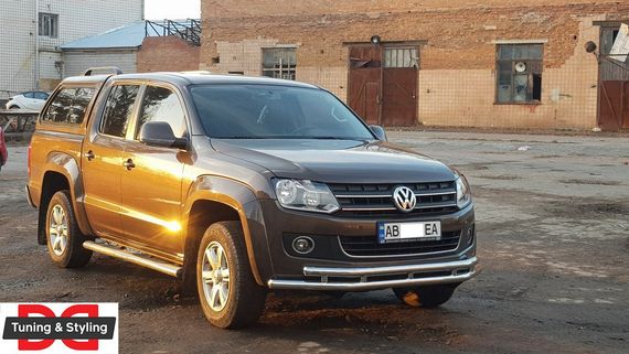 Передній захист ST018-2 (нерж) для Volkswagen Amarok 2010-2022 рр | Зображення 5