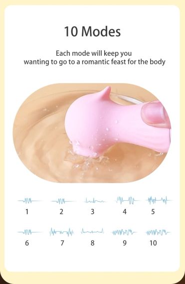 Вакуумний стимулятор "Sexy Seahorse", 10 режимів, колір рожевий Sex Aura | Зображення 2