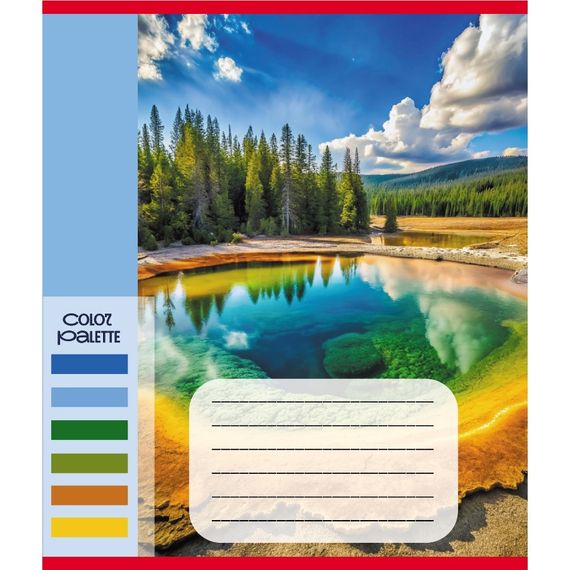 Тетрадь общая "Цвета гор" 060-610093K-2 в клеточку, 60 листов