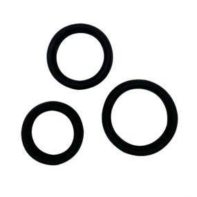 Набір ерекційних кілець Alive Sensual Pleasure Rings, 3 розміри, чорні, дуже еластичні