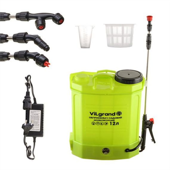Обприскувач акумуляторний ViLgrand SGA-12RP 12л 12В салатовий
