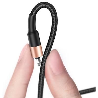 Дата кабель USB 2.0 AM to Lightning + Micro 5P + Type-C 1.2m T-F815 T-Phox (T-F815 Mix Black/Gold) (T-F815 Mix Black/Gold) | Зображення 3