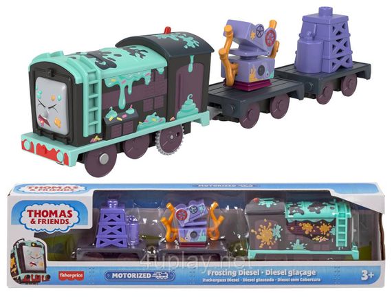 Паровозик Томас і друзі Моторизований поїзд Дизель Оригінал Thomas & Friends Motorized Frosting Diesel Engine