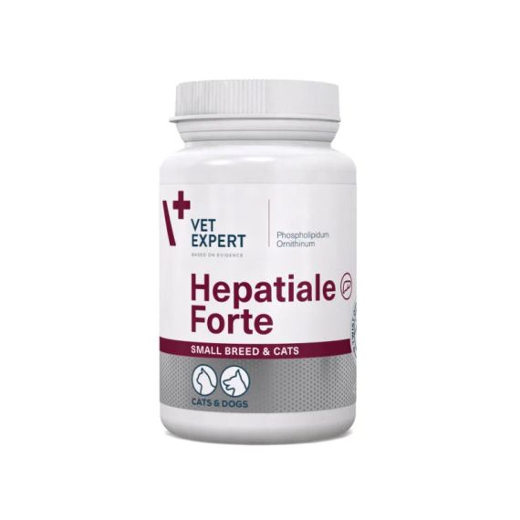 Пищевая добавка Vet Expert Hepatiale Forte Small Breed&cats для поддержки и защиты функций печени у кошек и собак малых пород в капсулах, 40 шт