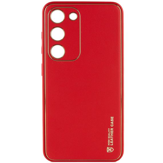 Шкіряний чохол Xshield для Samsung Galaxy S23 Червоний / Red