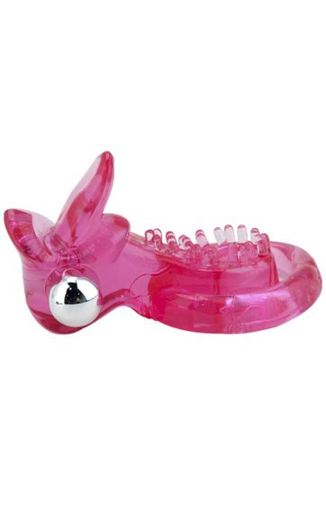 Эрекционное кольцо Pink Erection с вибрацией цвет розовый sexstyle | Зображення 4