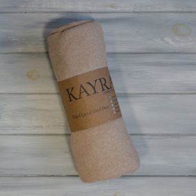 Простынь 90x200+25см махровая на резинке Коричневая