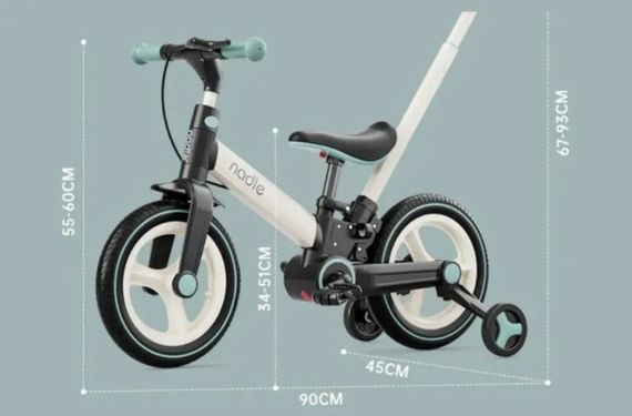 Беговел велосипед трансформер Maraton Nodle S900. бело-голубой | Зображення 2
