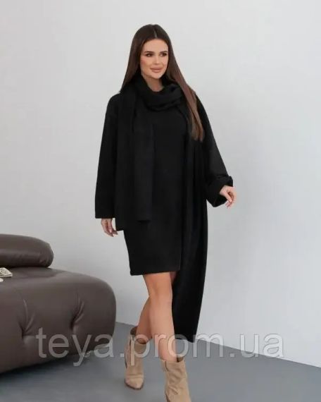 Плаття для жінок колір чорний розміри S, M, L, XL FI_009667 | Зображення 1