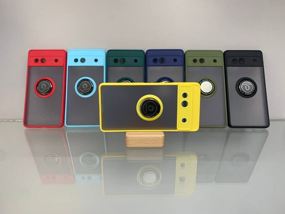 Чохол накладка для Google Pixel 7A Goospery Ring Magnet жовтий