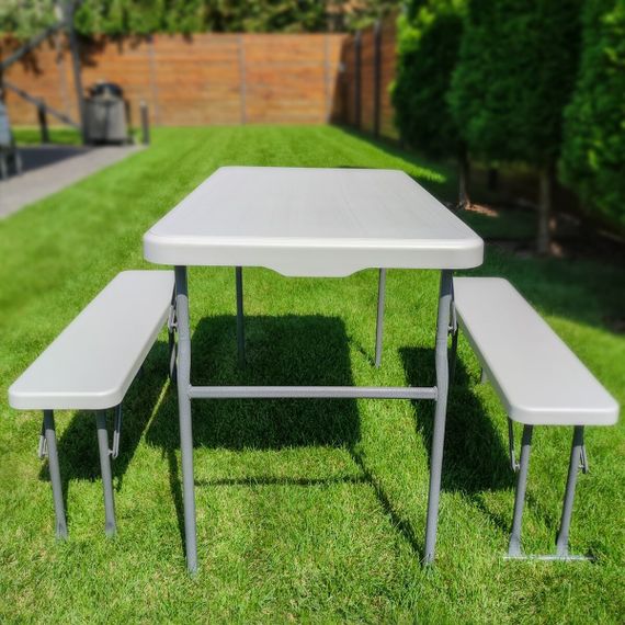 Набір садової мебелі ( стіл и 2 лави) SW-00001612 | Зображення 1