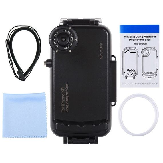 Подводный чехол бокс Primolux HWL-2507B для Apple iPhone XR - Black | Зображення 1