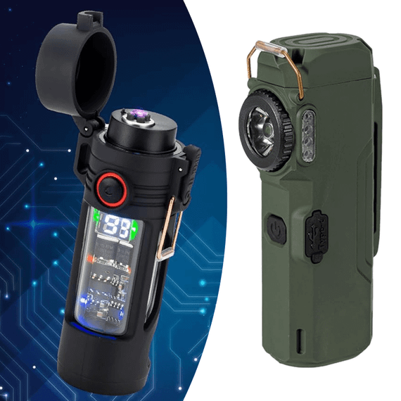 Багатофункціональний ліхтар D66 COB з Li-Ion акумулятором, індикацією заряду та запальничкою, ЗУ Type-C (46811-d66-cob_209) | Зображення 4