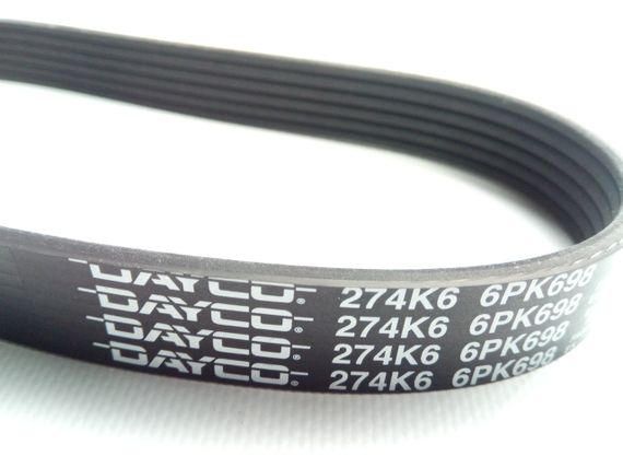 Ремінь генератора струмковий ВАЗ 2110 8v, DAYCO (6PK698) (21082-3701720) | Зображення 1