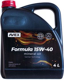 Моторна олива Avex FORMULA 15W40 API SF/CC 4л
