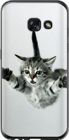 Чехол на Samsung Galaxy A3 (2017) Летящий котёнок "2322u-443-17620"