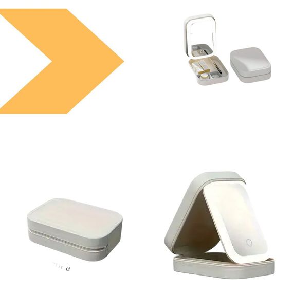 Дорожній органайзер для косметики з LED-дзеркалом XPRO RD-1822 (45408-RD-1822_277) | Зображення 1