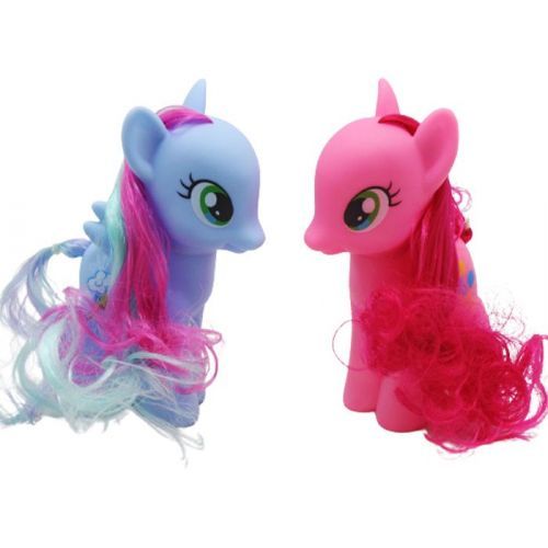 Уцінка. Набір гумових фігурок "My little Pony" (вид 2) У синього поні голова відламана, не одягається назад