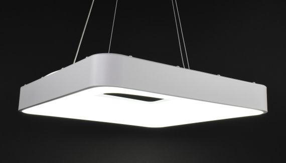 Люстра світлодіодна підвісна LED світильник для квартири на стелю лед з пультом 27553 Білий 25-90х48х48 см. | Зображення 1