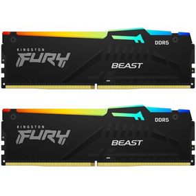Модуль пам&#039;яті для комп&#039;ютера DDR5 32GB (2x16GB) 6000 MHz Beast RGB Kingston Fury (ex.HyperX) (KF560C36BBE2AK2-32)