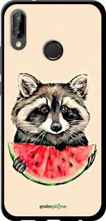 Чохол на Huawei P20 Lite Єнотик з кавуном "4605b-1410-2448"
